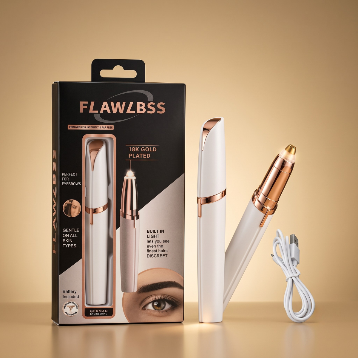 Electric Eyebrow & Facial Hair Trimmer