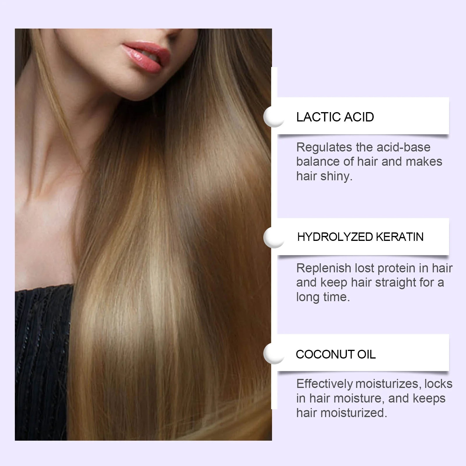 Formaldehyde-Free Protein Straightening Hair Mask
