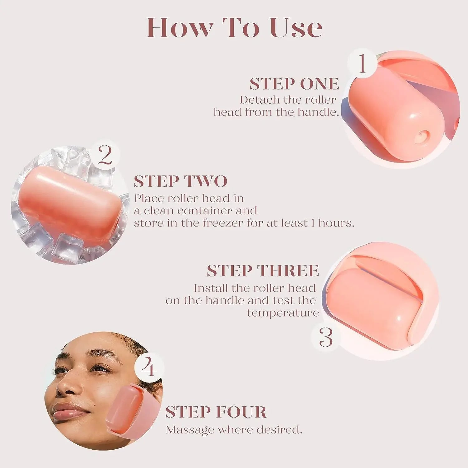 Ice Massager Roller — Cooling Facial & Body Massage Tool
