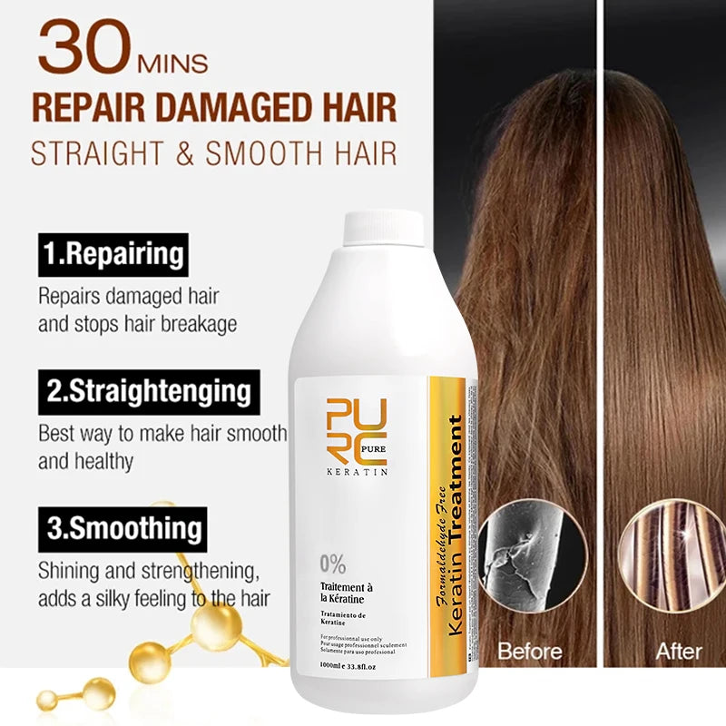 Formaldehyde-Free Keratin Smoothing Treatment