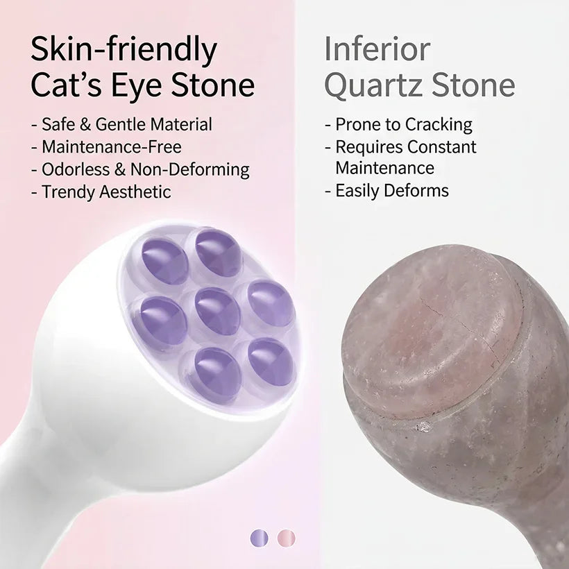 Jade-Effect Facial Roller Ball Massager