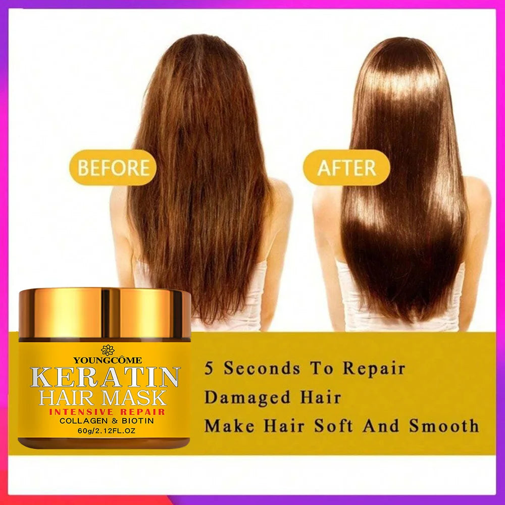 Keratin Hair Straightening & Repair Cream