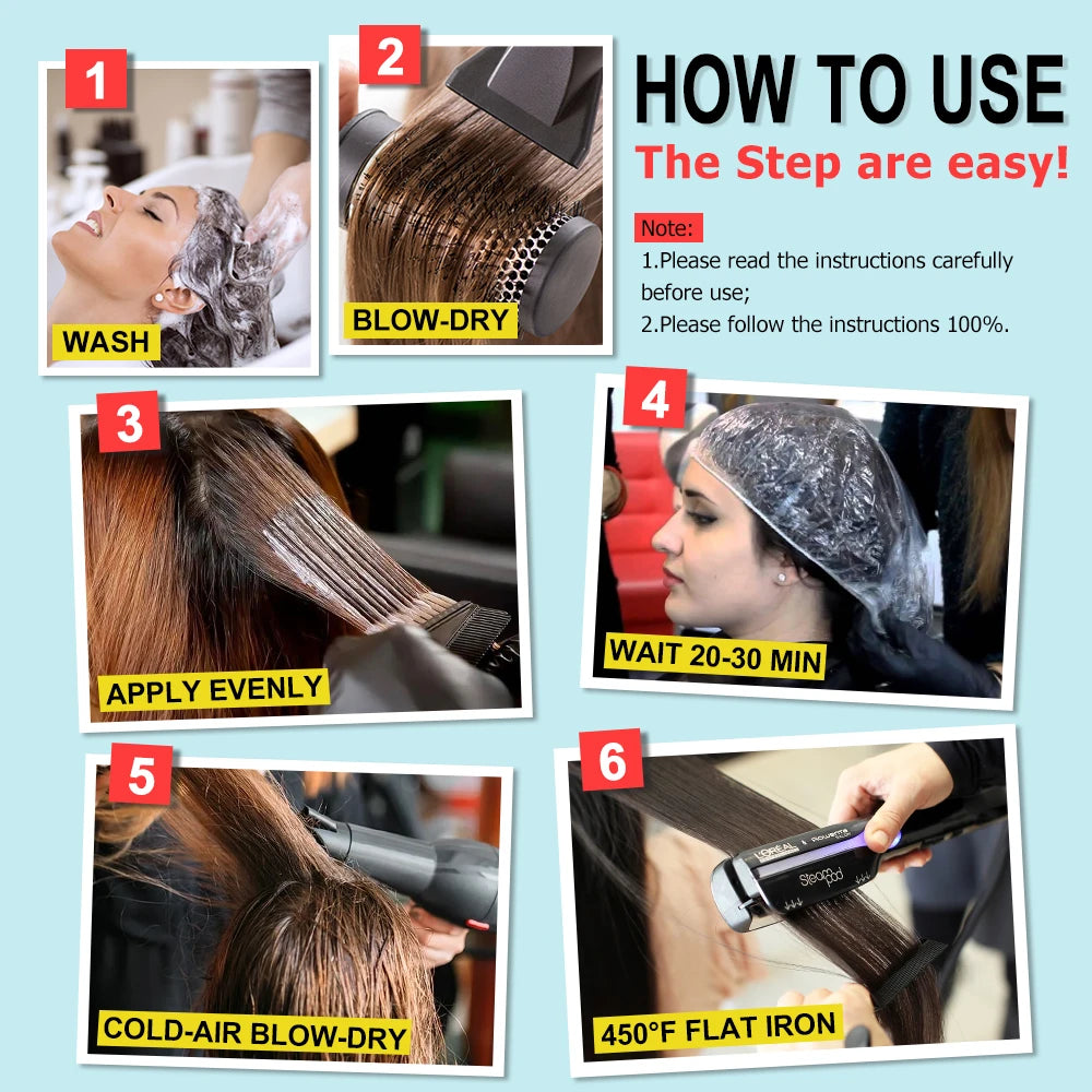 Formaldehyde-Free Keratin Smoothing Treatment