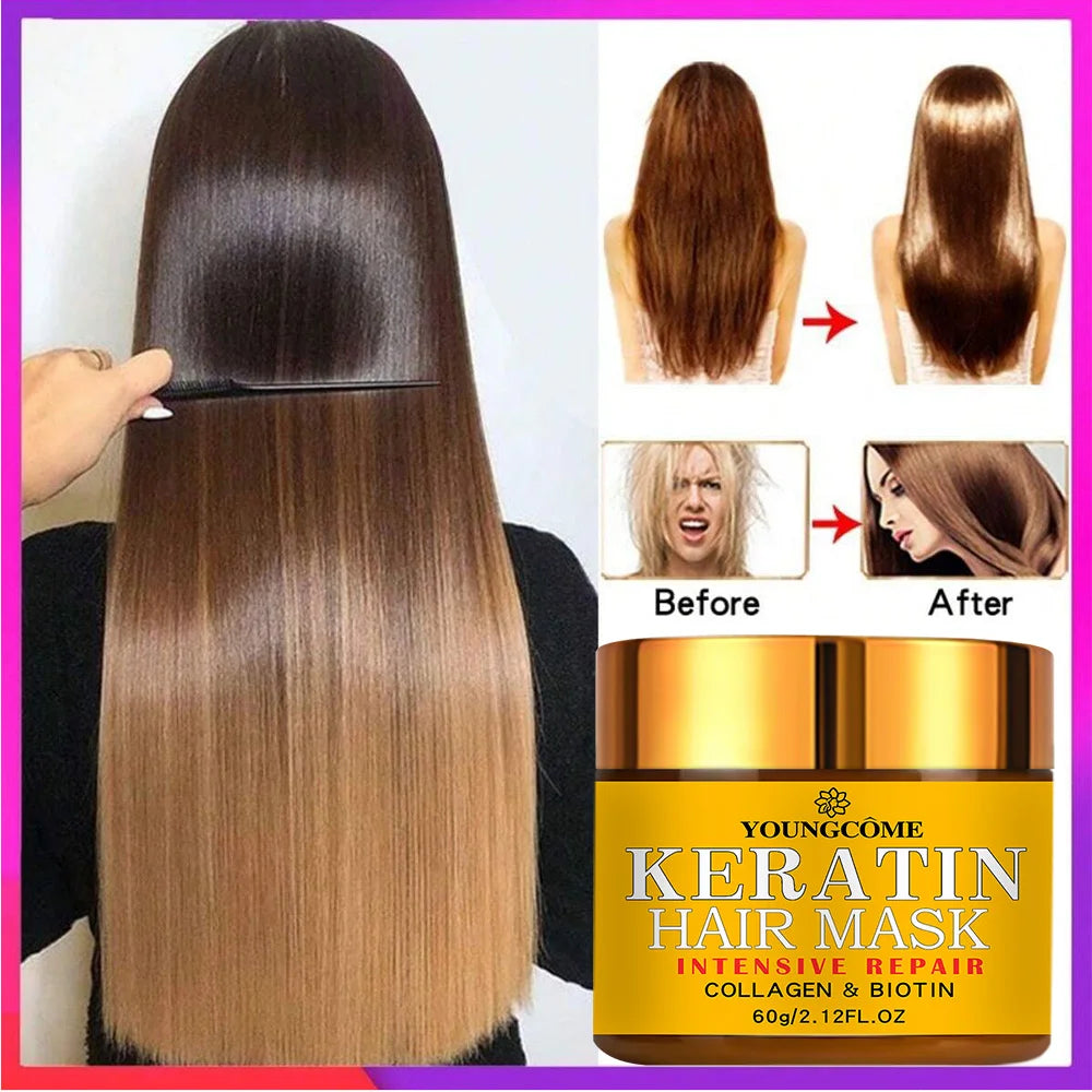 Keratin Hair Straightening & Repair Cream