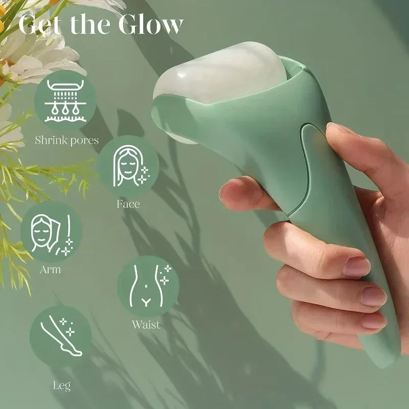Ice Massager Roller — Cooling Facial & Body Massage Tool