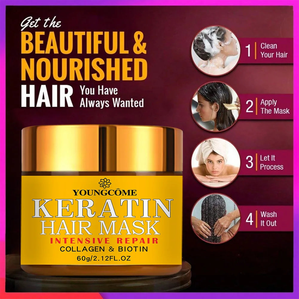 Keratin Hair Straightening & Repair Cream
