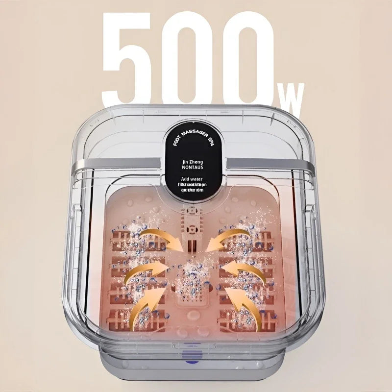 Electric Foot Bath — Portable Folding Massage Basin