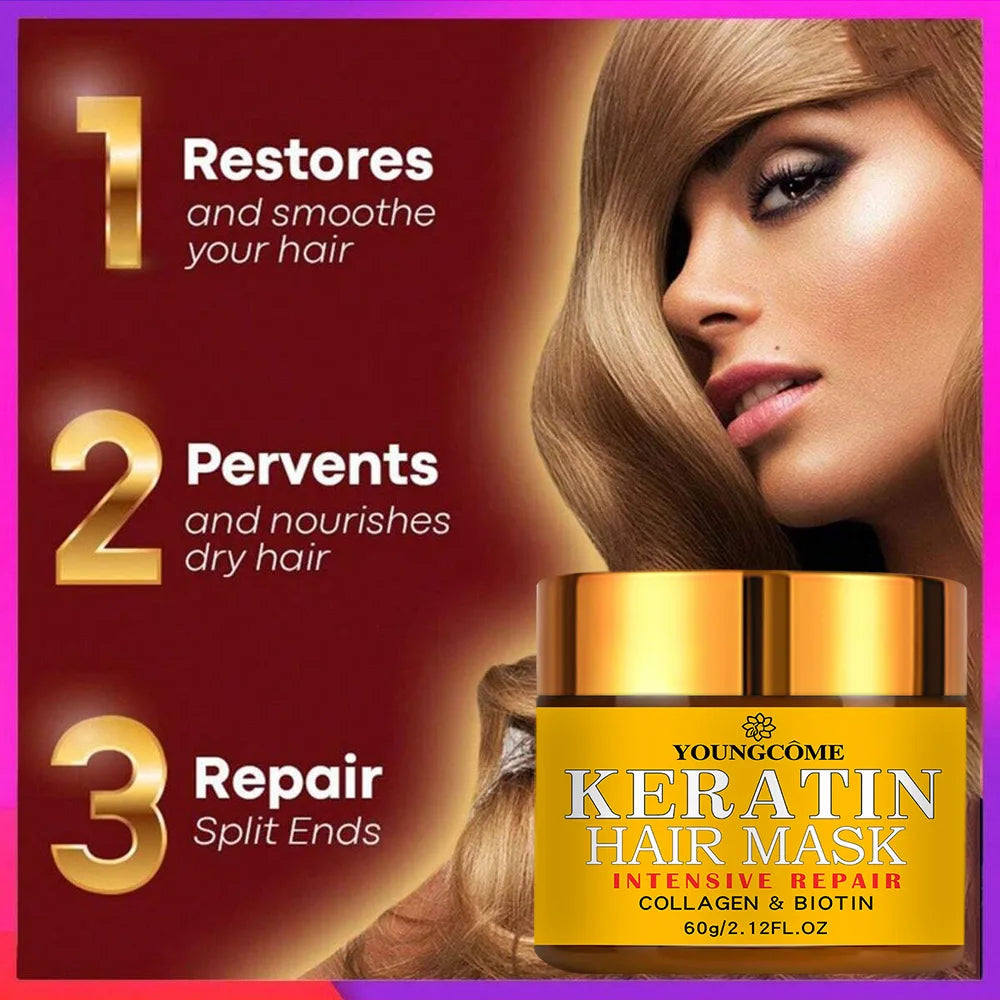 Keratin Hair Straightening & Repair Cream