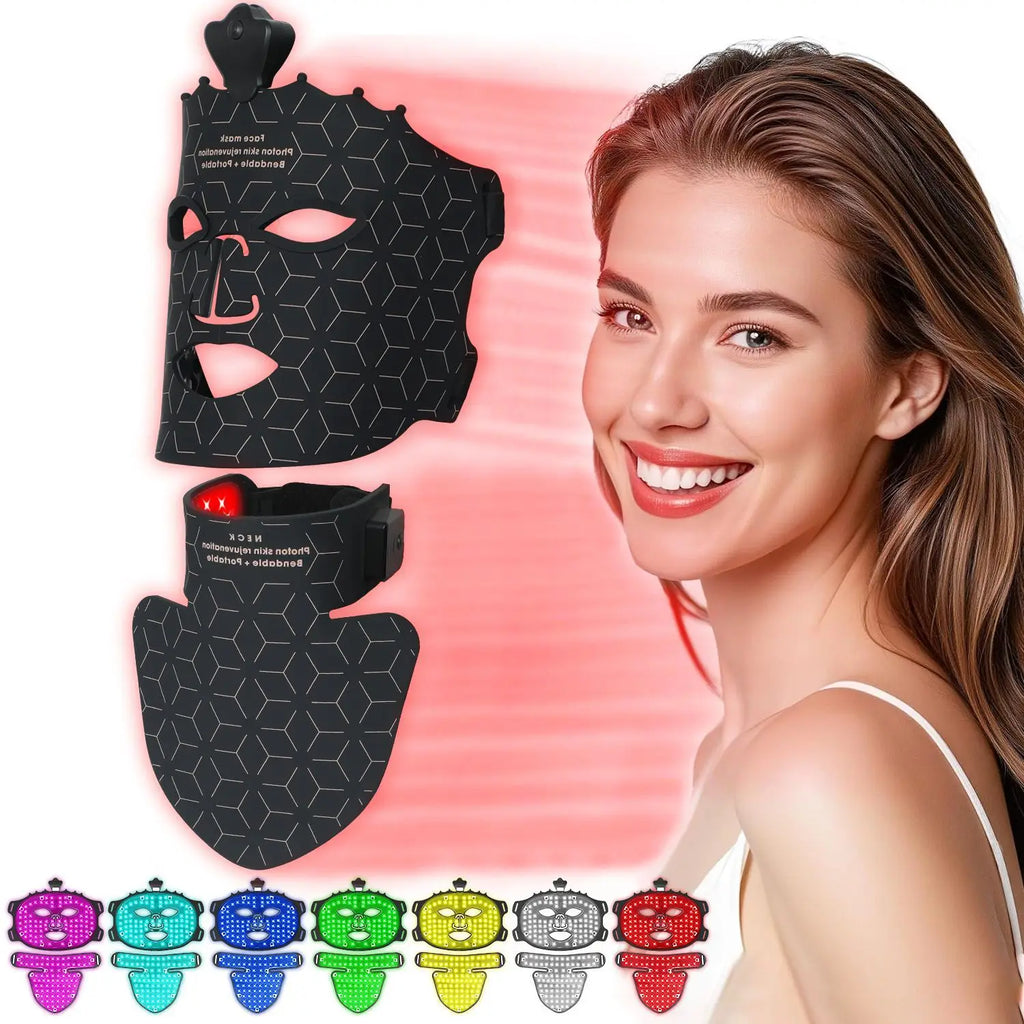 LED Light Therapy Facial Mask — 7-Color Skincare Mask